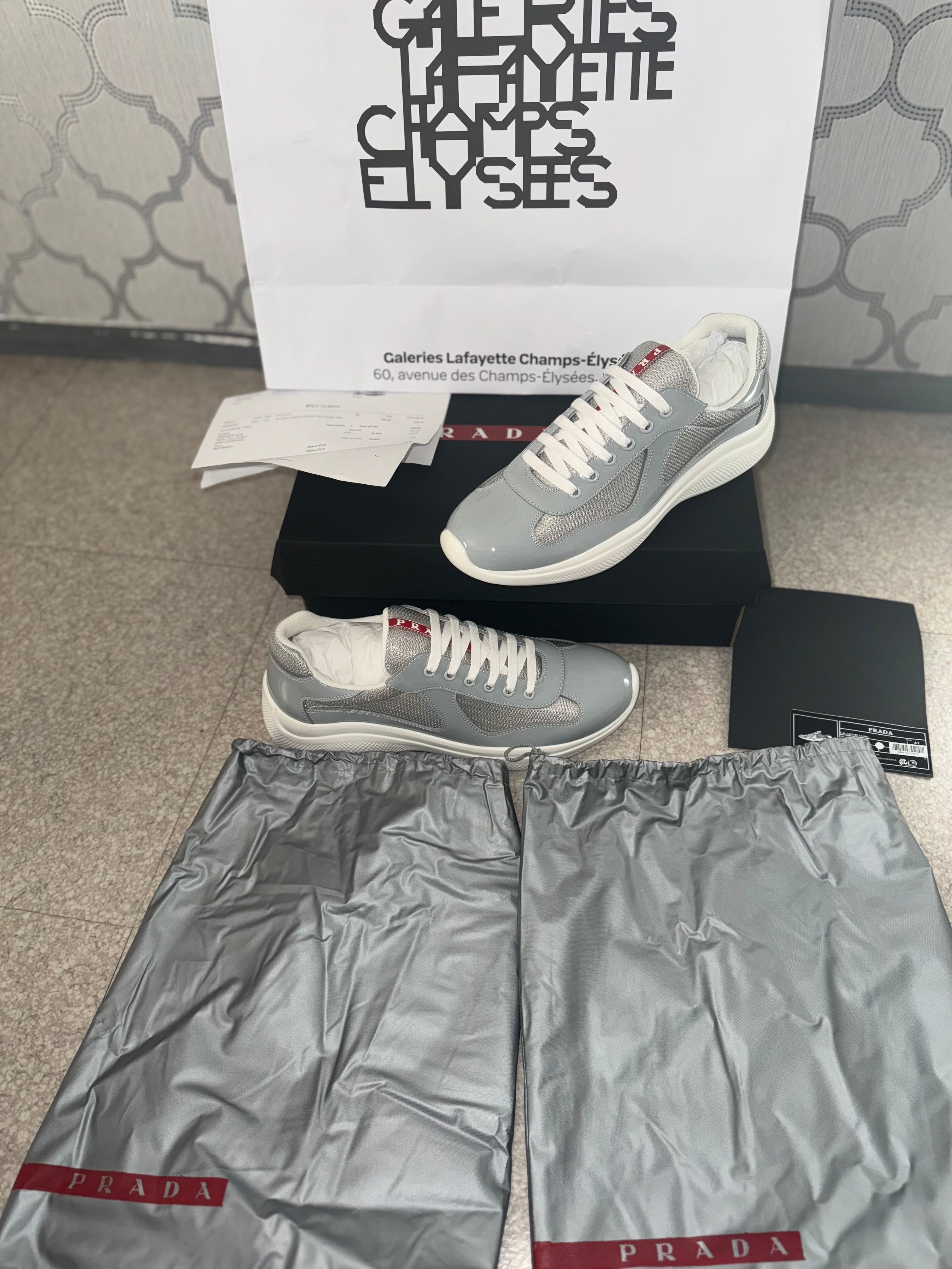 Sneakers Prd America ´ s Cup  tissu bike lisse grey