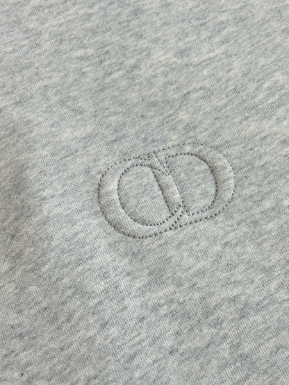 Sweat shirt demi-zippé CD Icon Molleton de coton gris foncé