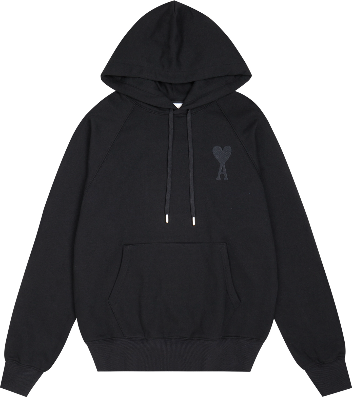 Sweat noir à petit logo ami de cœur noir