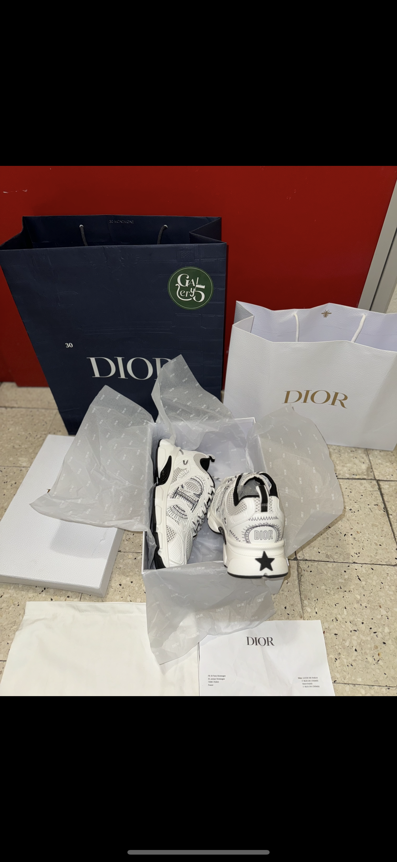 SNEAKERS CD CHRONO FACTURE PACKAGING COMPLET
