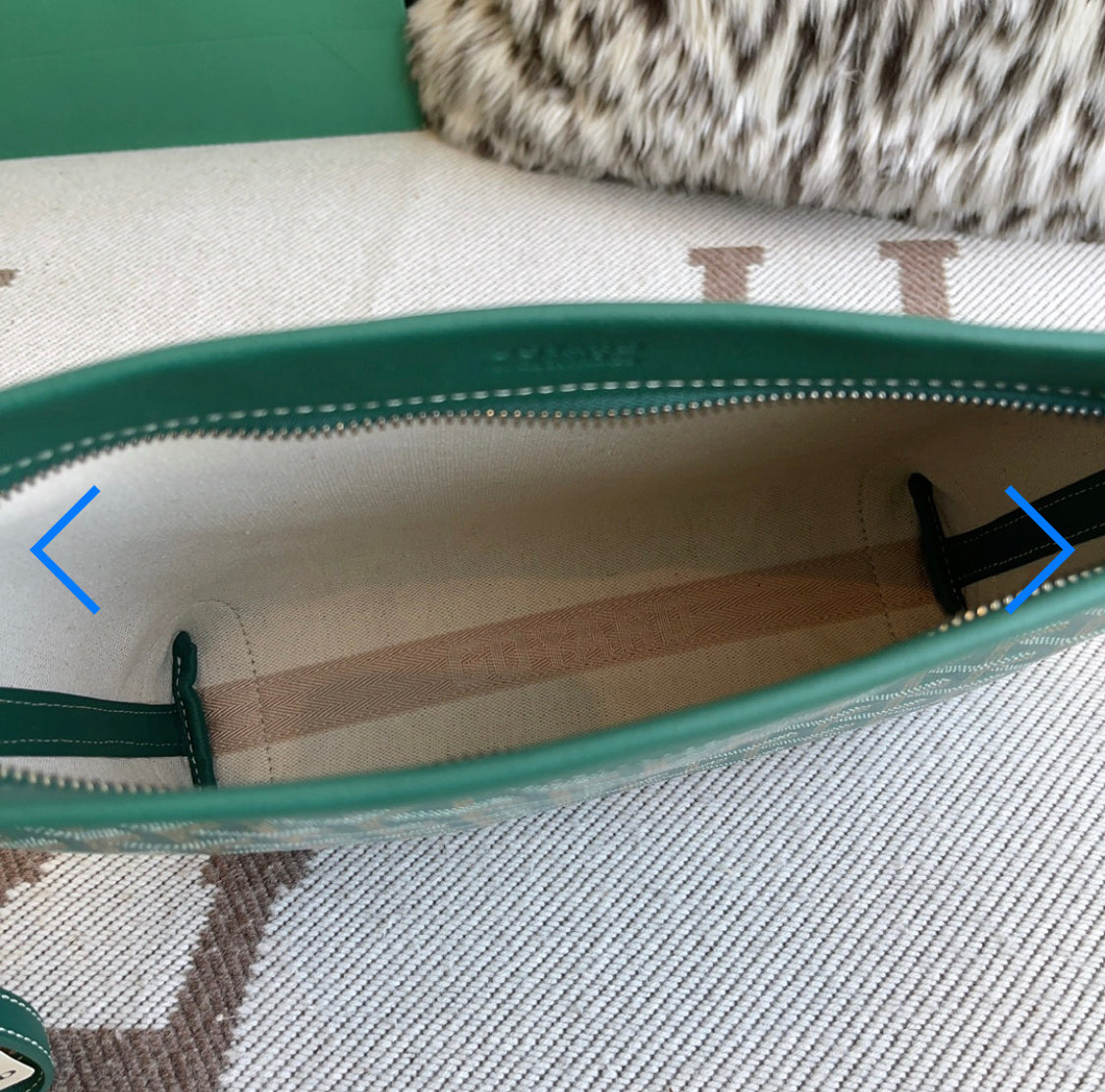 Pochette conti  green facture