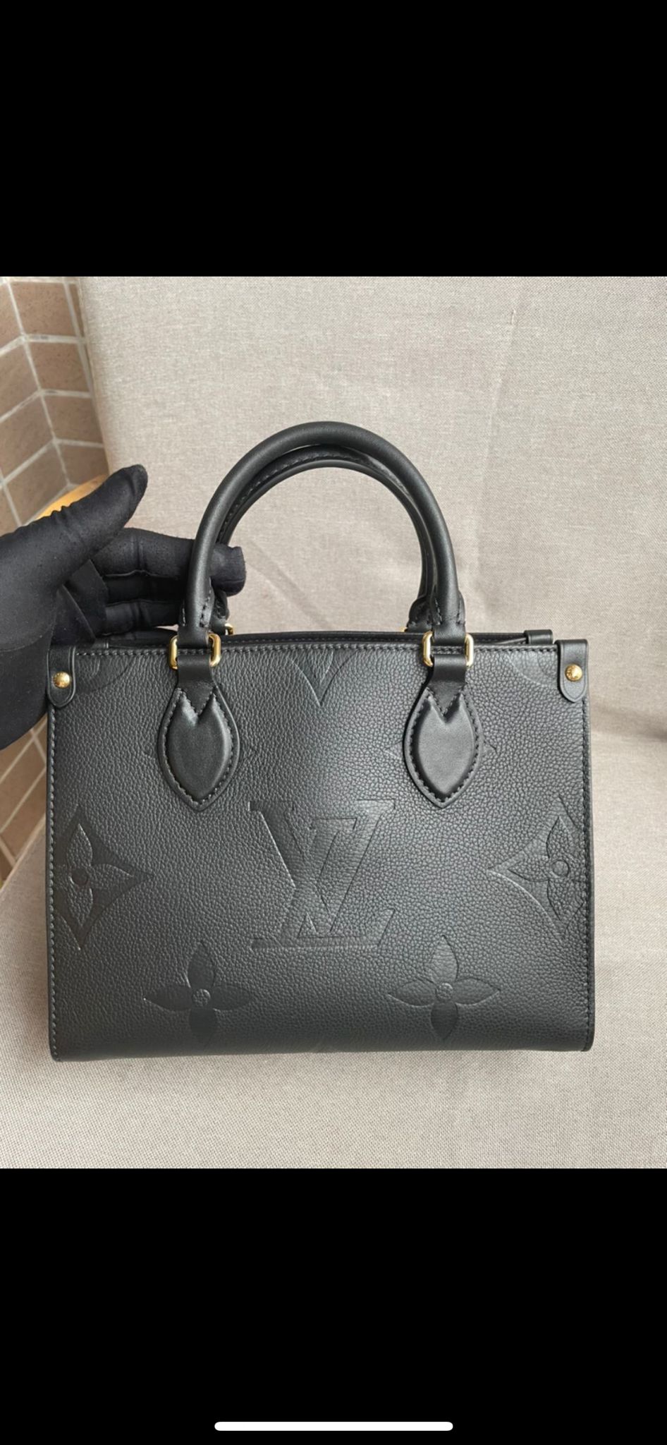 Cabas onthego pm noir facture
