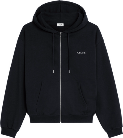 HOODIE LOOSE CLN ZIPPÉ MOLLETON COTON