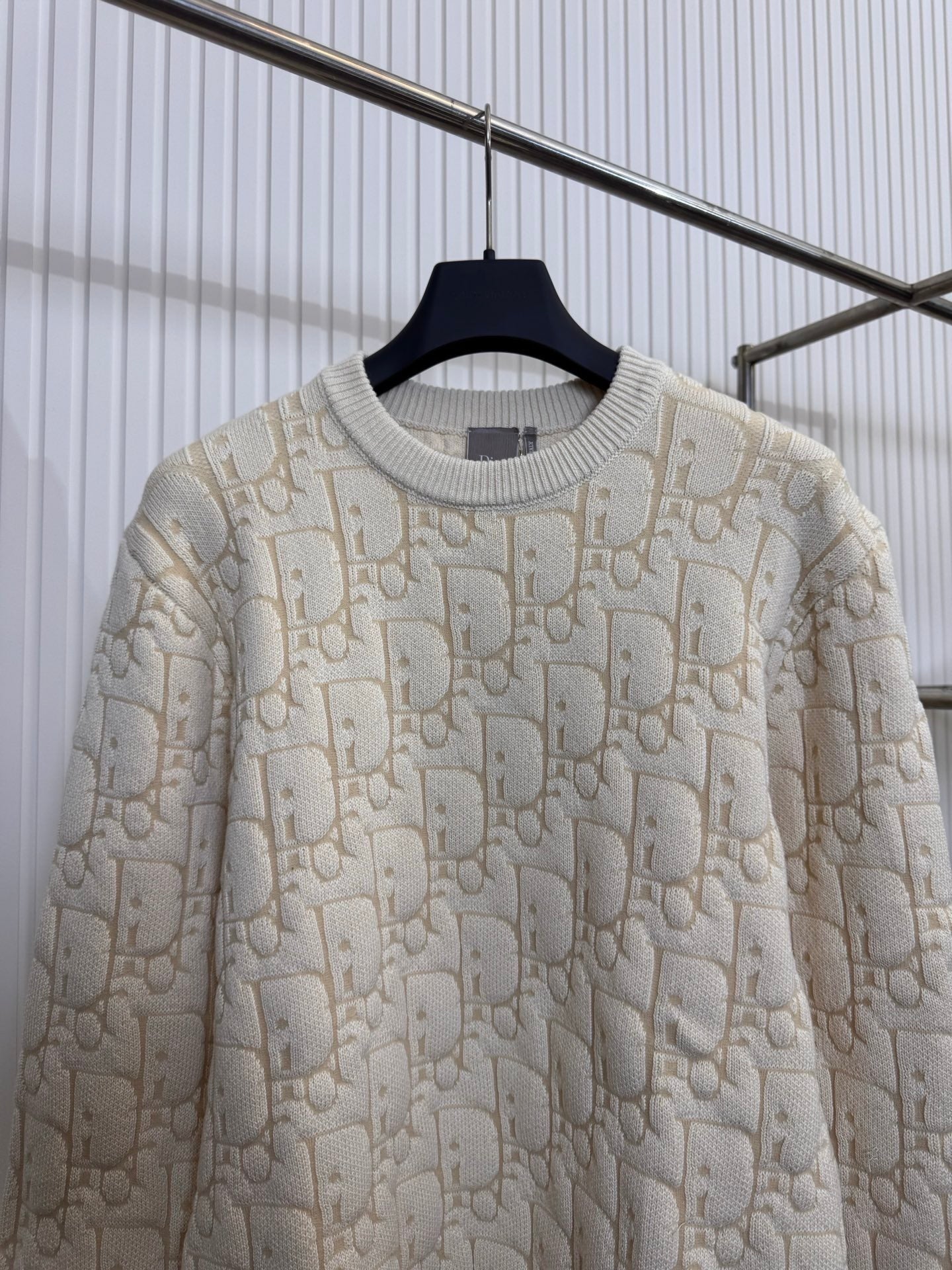 Pull Cd oblique  ecru beige