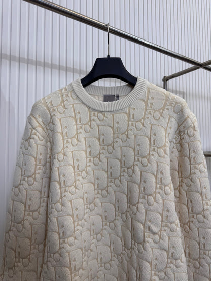 Pull Cd oblique  ecru beige