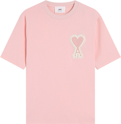 T-shirt rose à logo ami de cœur rose