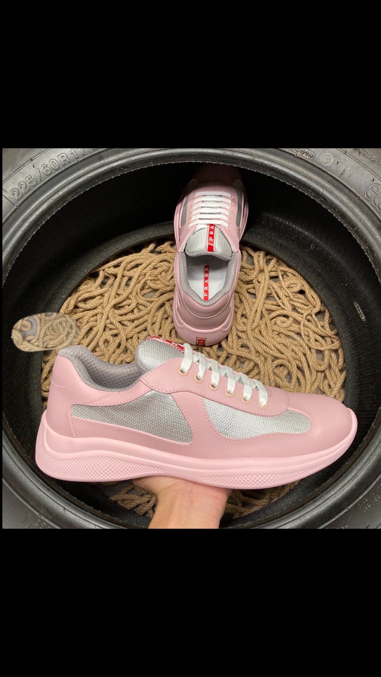 Sneakers Prd America ´ s Cup Gomme & tissu bike Pink 10/10