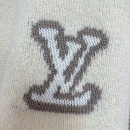 Pull col rond intarsia  lv