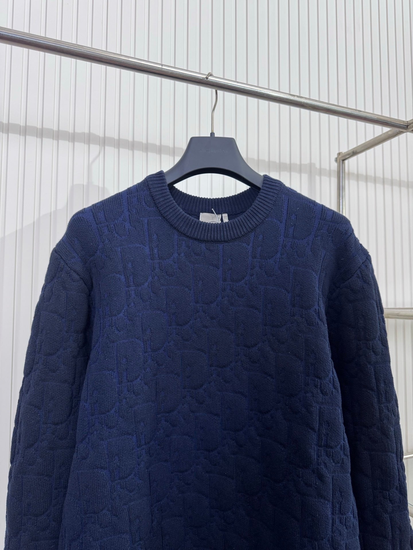 Pull Cd oblique  ecru bleu