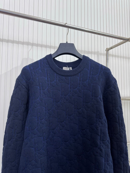 Pull Cd oblique  ecru bleu