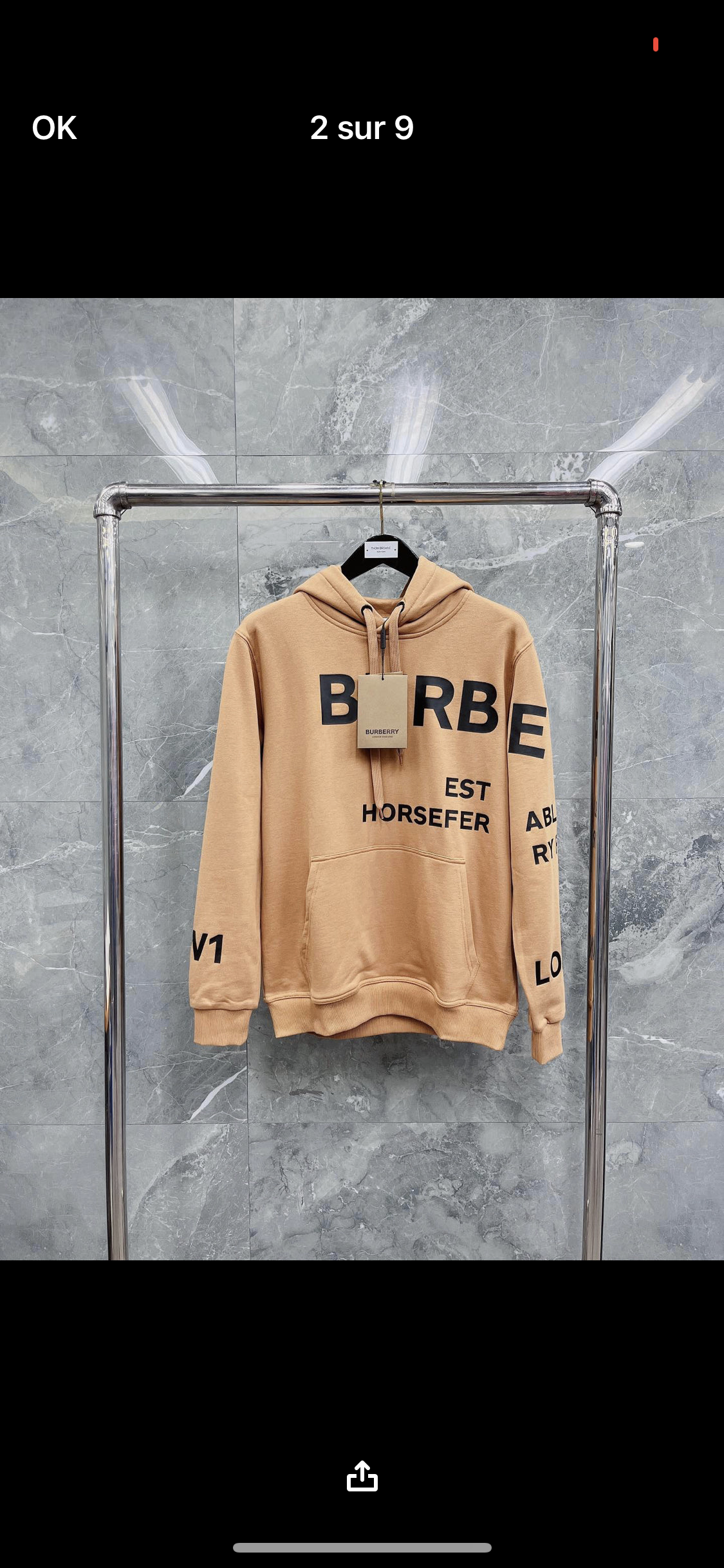 Sweat brb marron facture