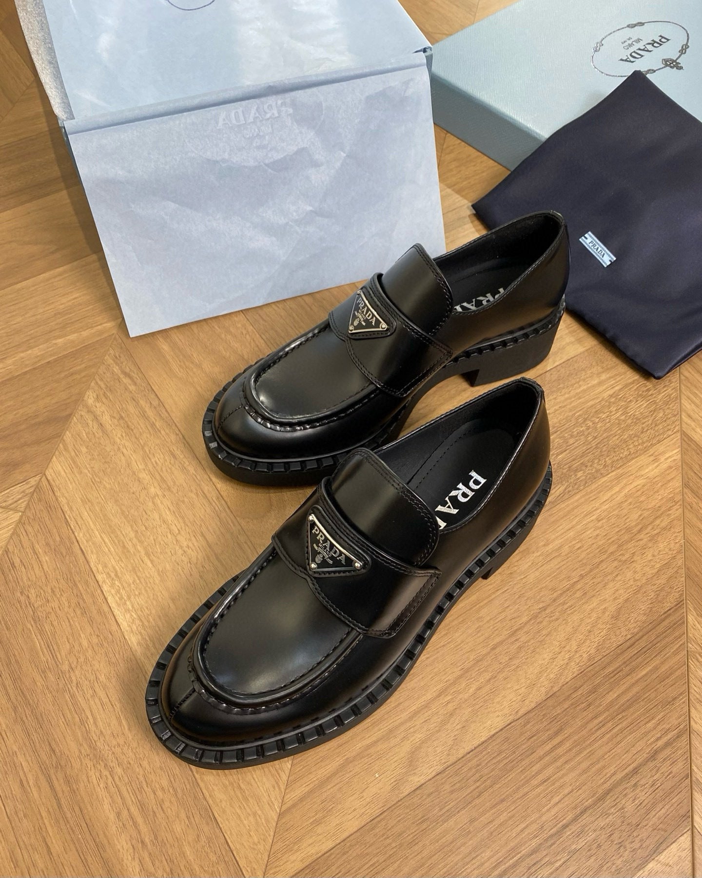 Mocassins Prd noir facture