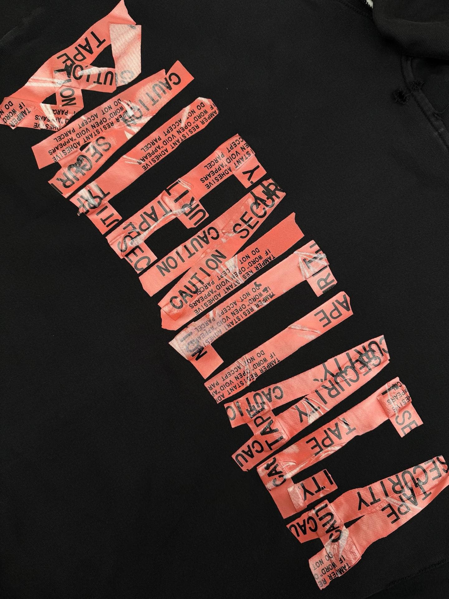 Hoodie zippé Blncg Security tape