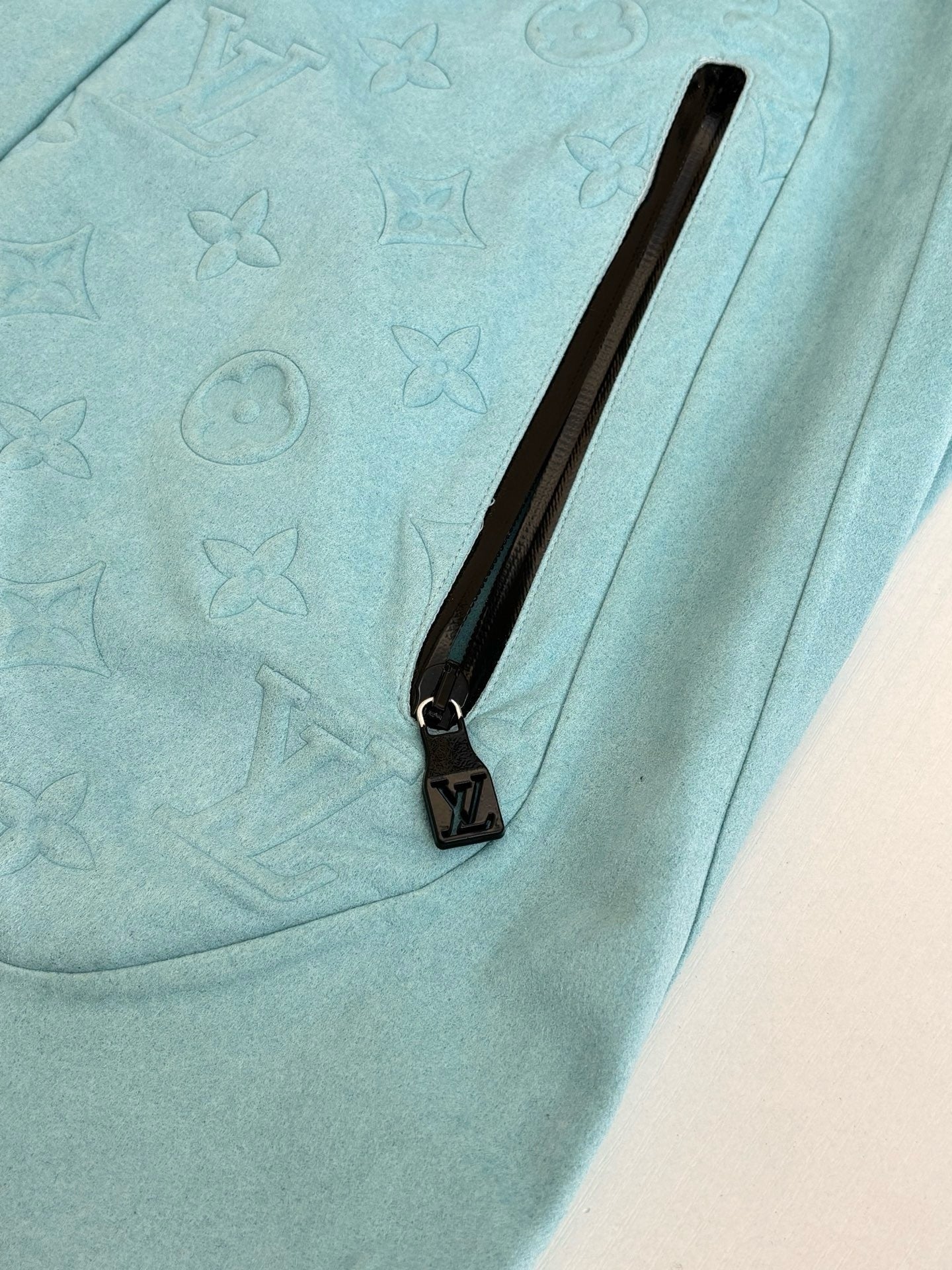 Veste imperméable en velours technique lv