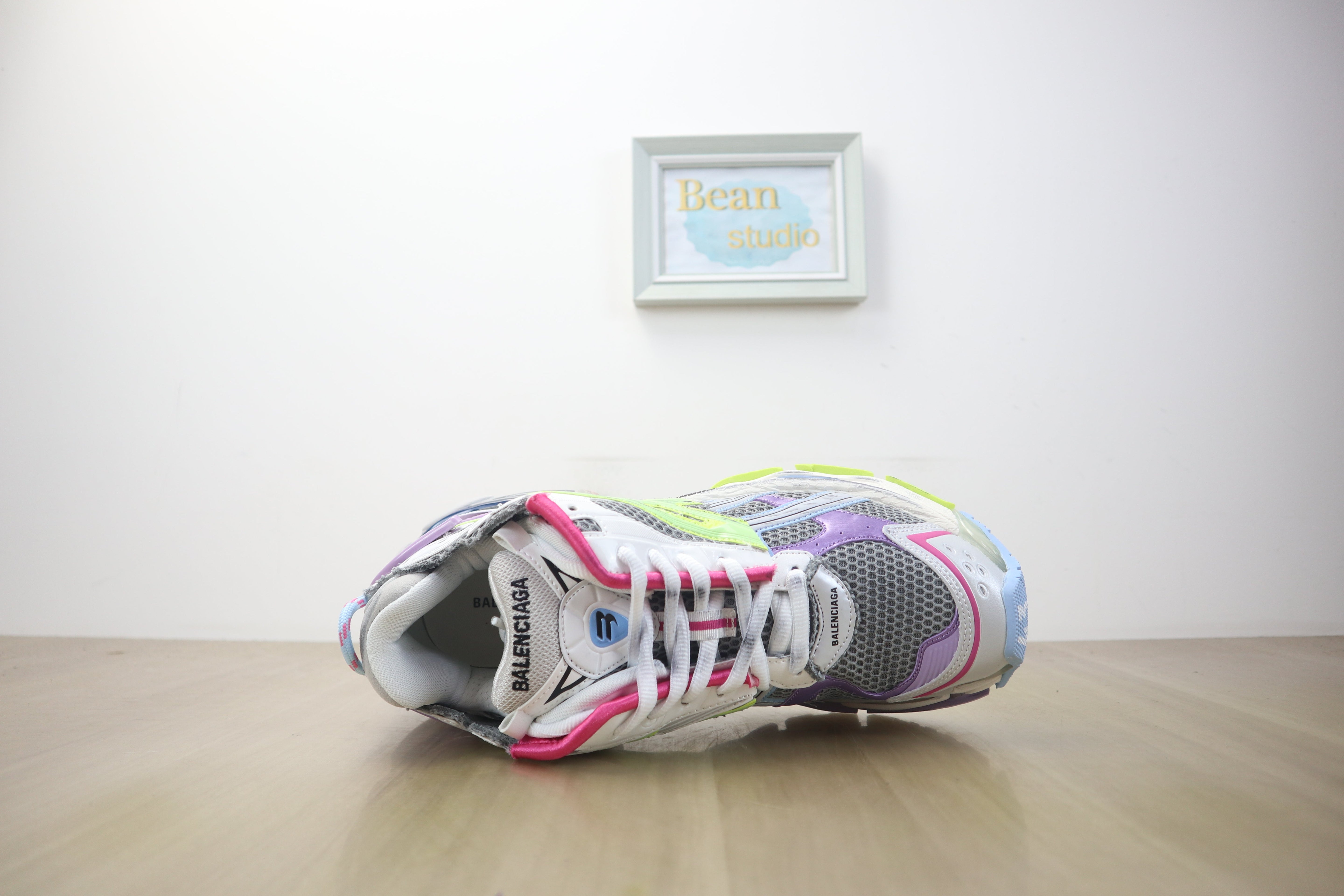 Blncg Runner violet fluo jaune facture