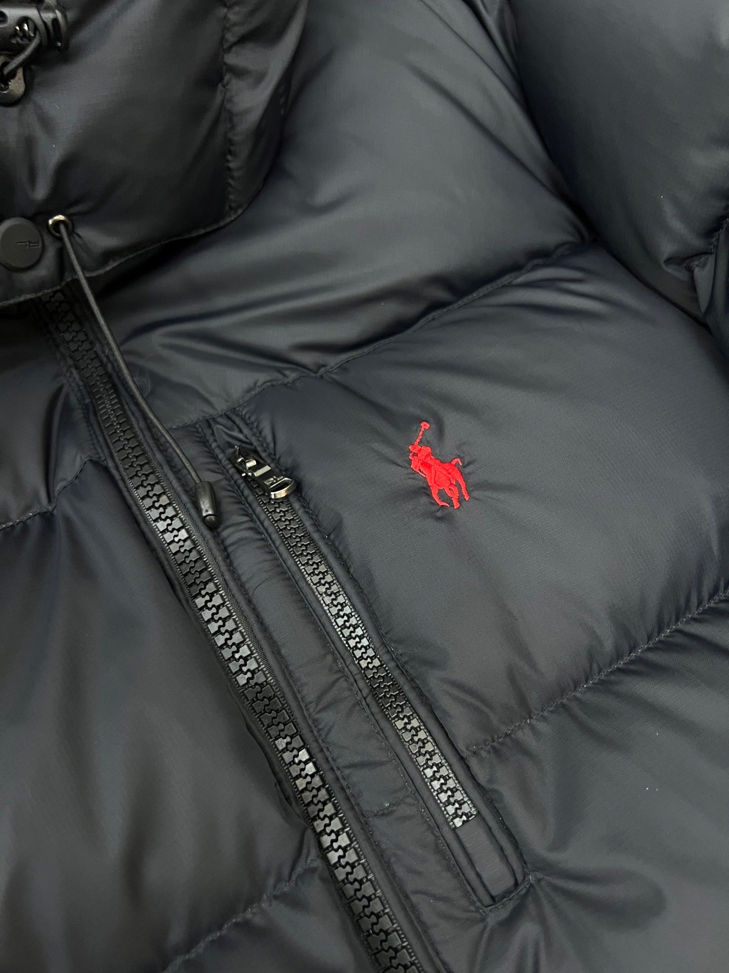 DOUDOUNE RALPH BLACK ZIPPÉ