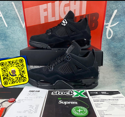 AJ 4 black cat Facture Stock X Or Flight club Authentification ✔️ au choix