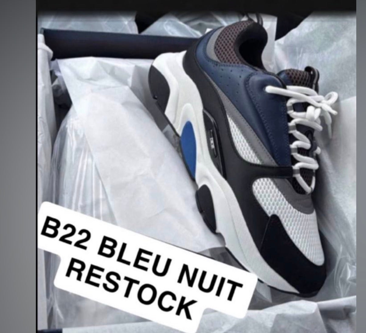 B22 Blue navy calf mesh 2023 facture 10/10