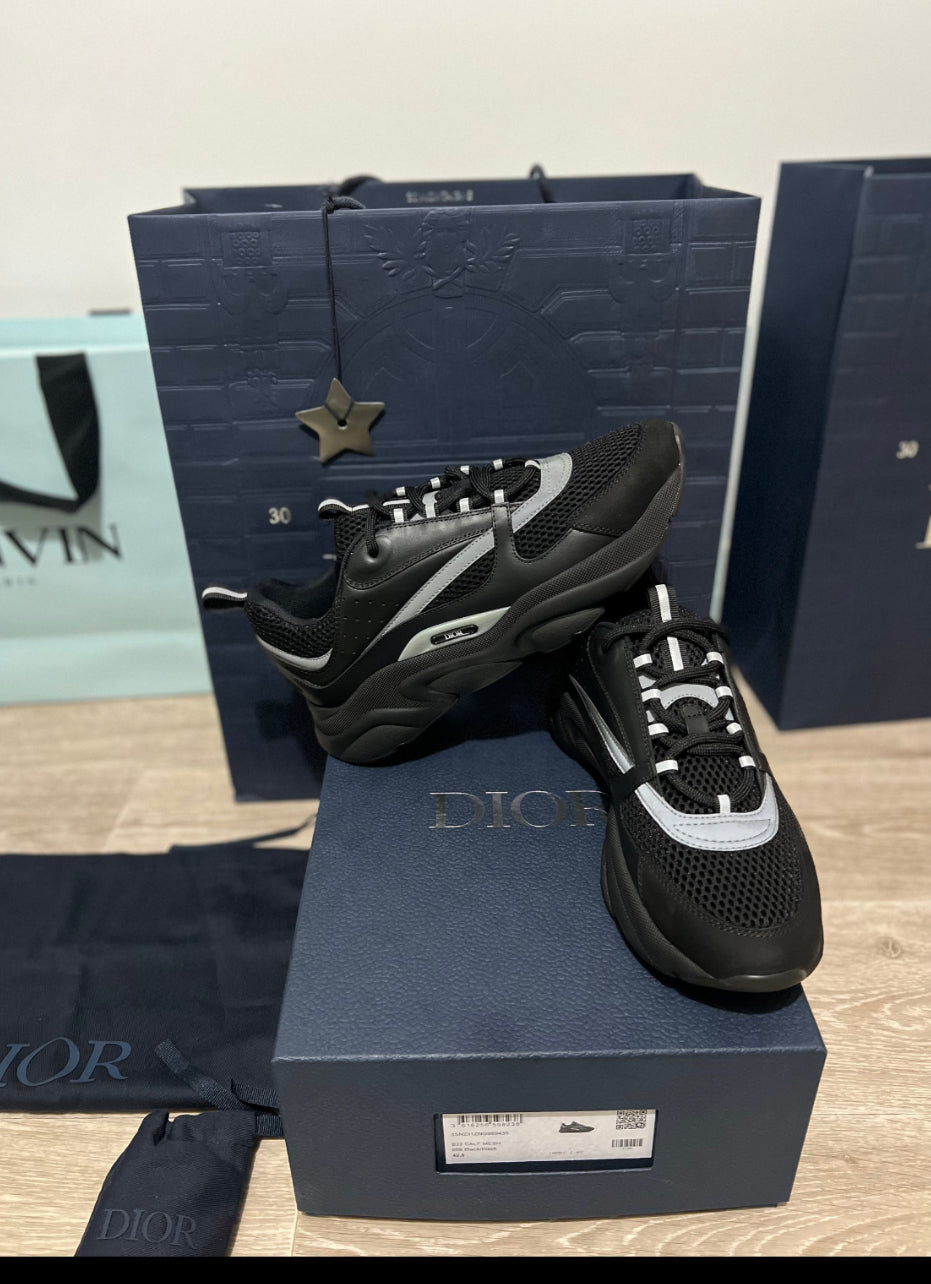 B22 Calf mesh noir facture ( MODÈLE POUSSÉ ) .