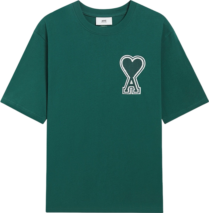 T-shirt vert à logo ami de cœur