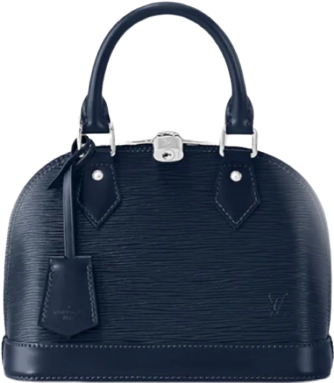 Alma bb indigo blue epi leather invoice