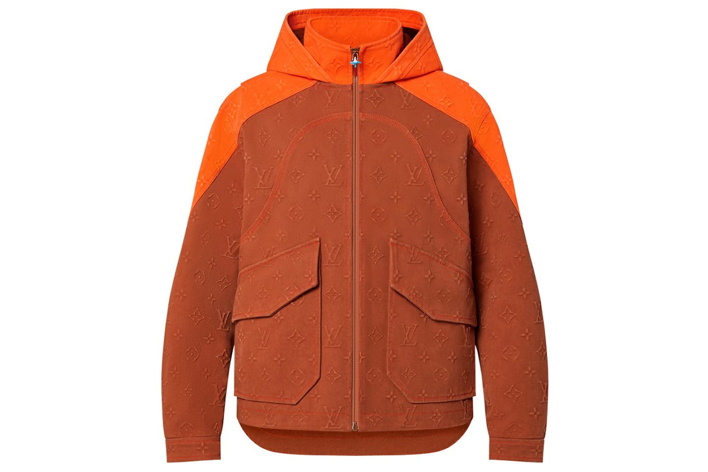 Veste en jean marron lv monogram 10/10