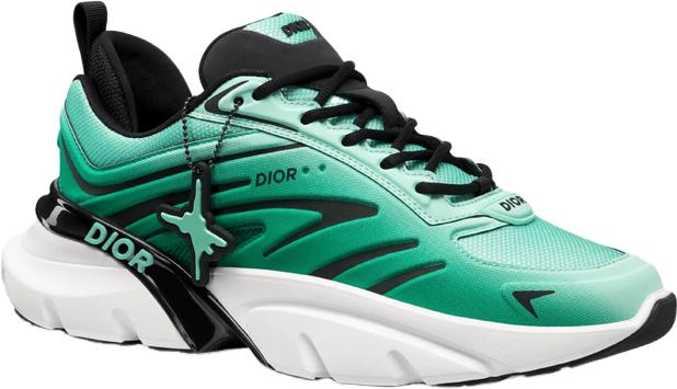 Sneaker B44 Blade CD AND LEWIS HAMILTON – ÉDITION LIMITÉE ET NUMÉROTÉE Maille technique vert gradient et tissu technique vert gradien