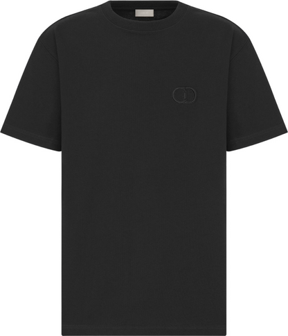 T-shirt CD Icon, coupe relax Jersey de coton noir