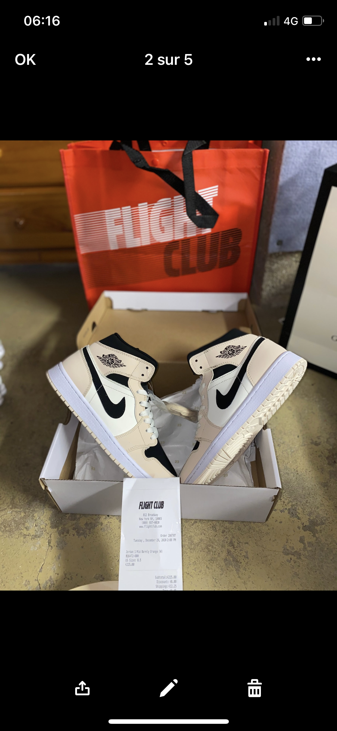 AJ  Stock X or Flight Club Aurhentification ✔️Facture
