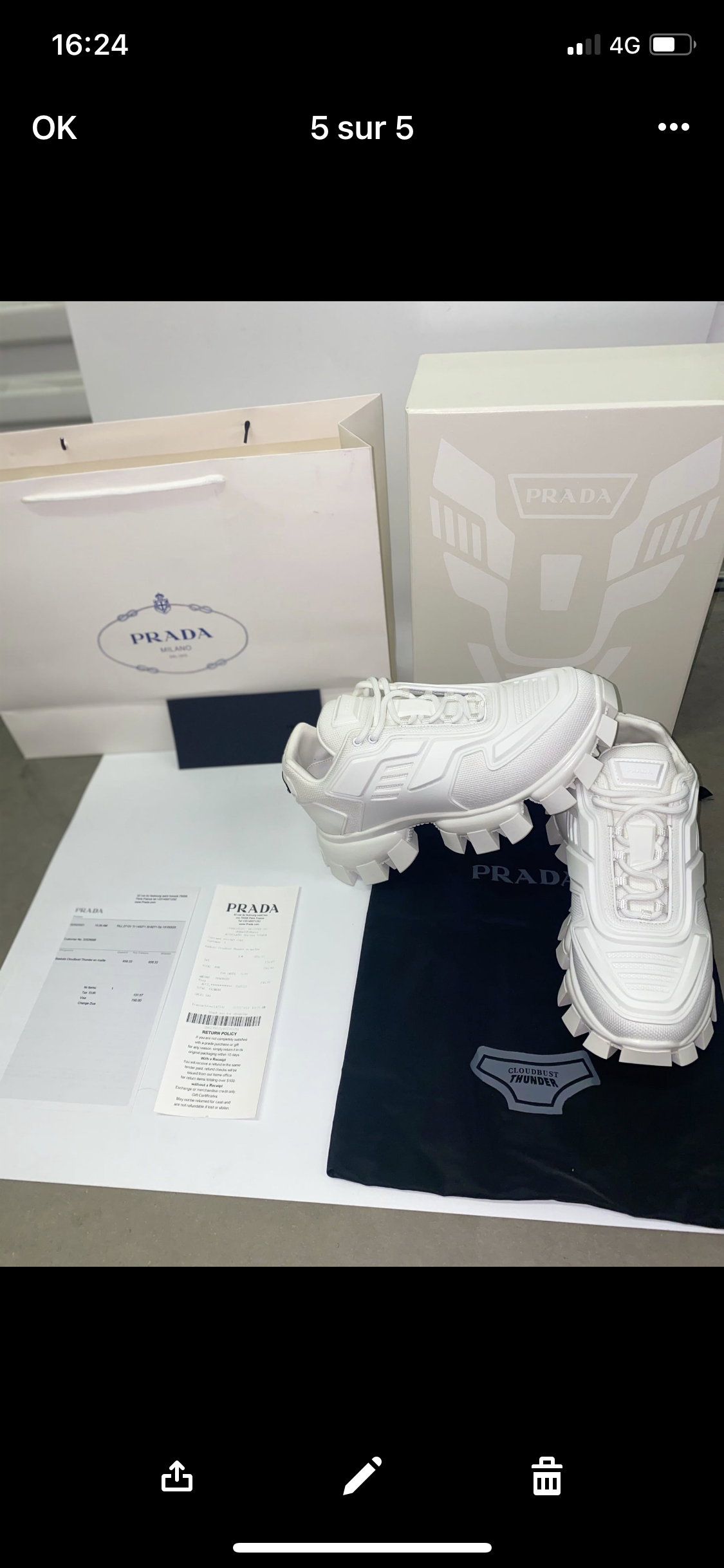 Sneakers Prd cloudbust blanche facture