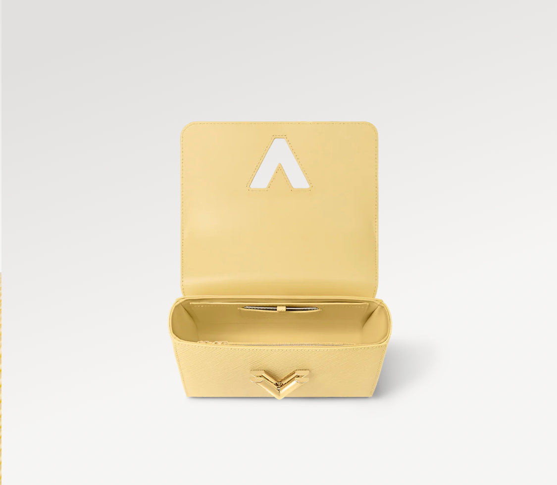 Sac twist MM jaune plume facture