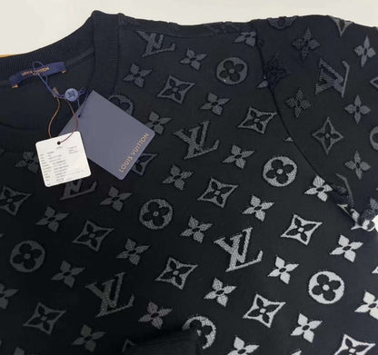 Sweat Lv noir a motif
