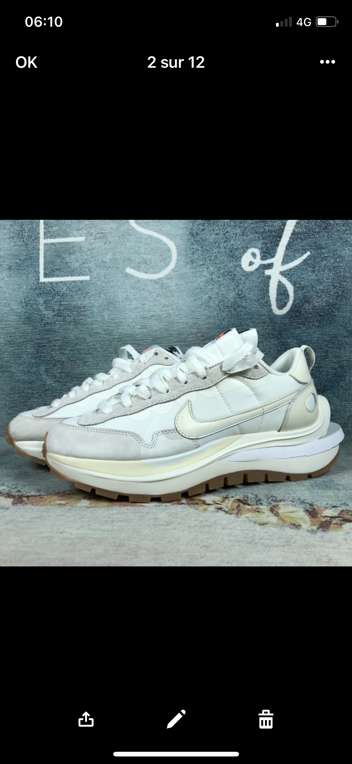Sacai white vapporwaffle Flight club Authentification ✔️Facture