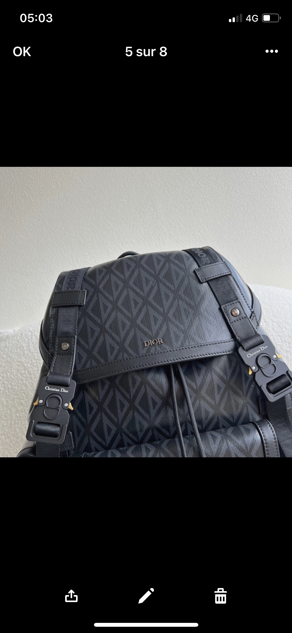 Black CD Backpack invoice