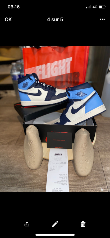 AJ 1 obsidian flight club authentification ✔️ 1:1 facture