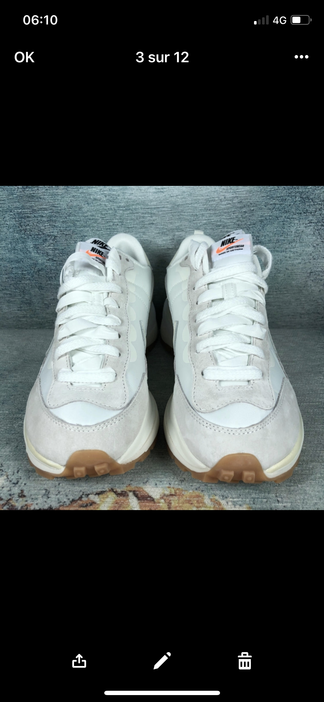 Sacai white vapporwaffle Flight club Authentification ✔️Facture