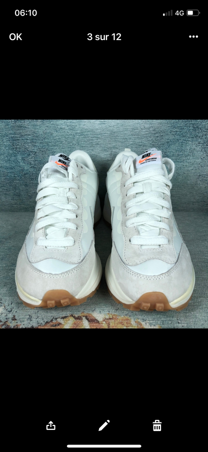 Sacai white vapporwaffle Flight club Authentification ✔️Facture