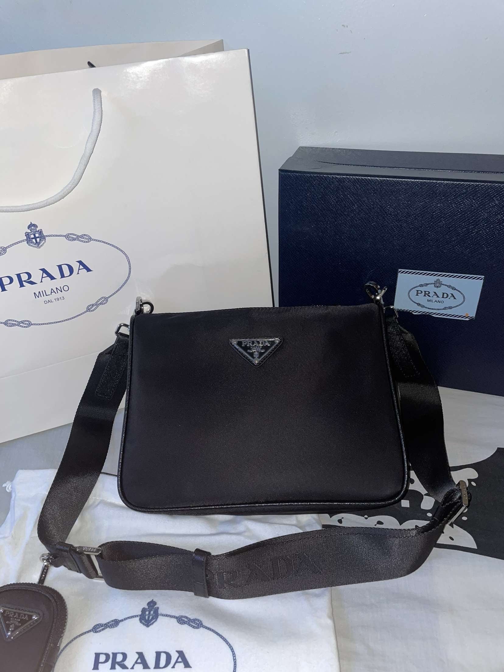 Black nylon PRD bag invoice