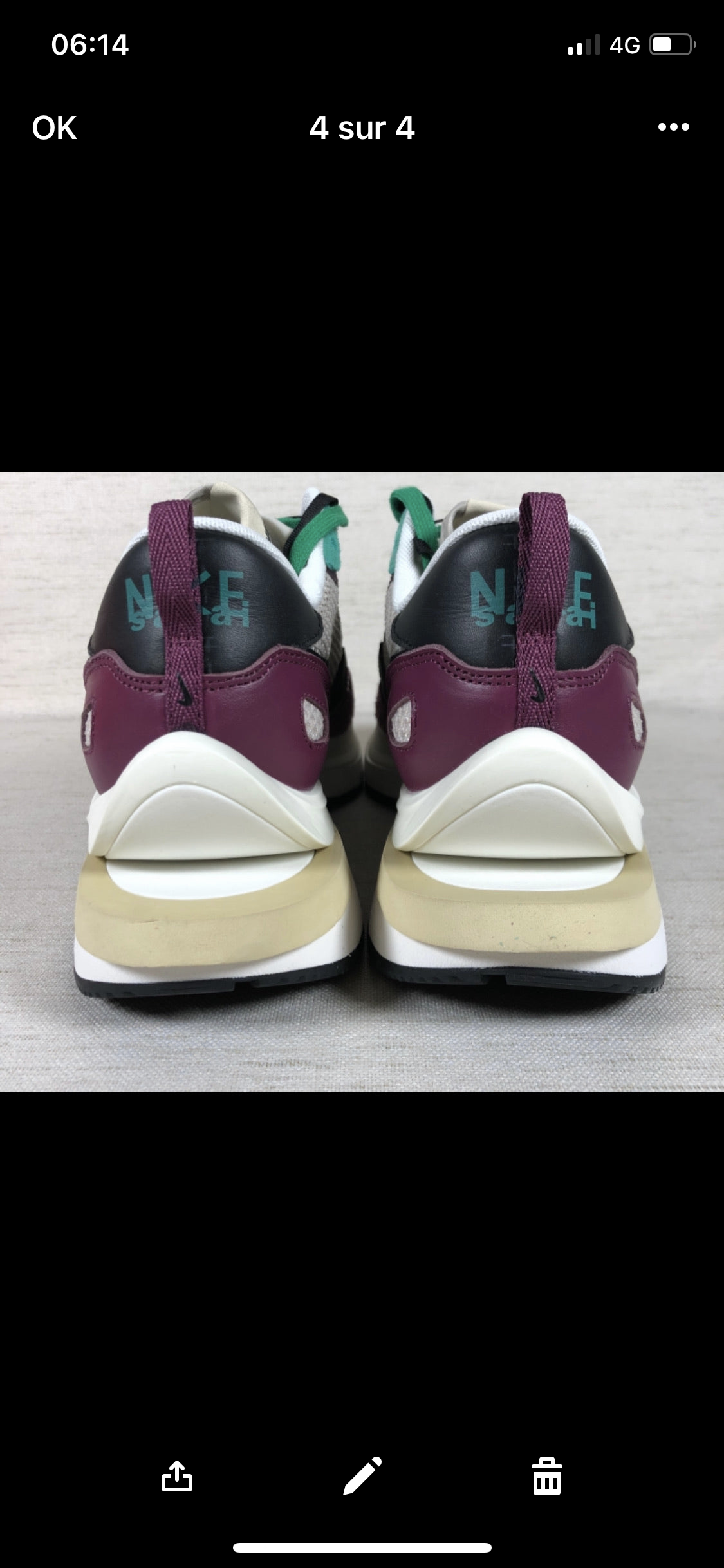 Vaporwaffle Sacai Villain Red Neptune Green stock X Authentification 1:1 ✔️  facture