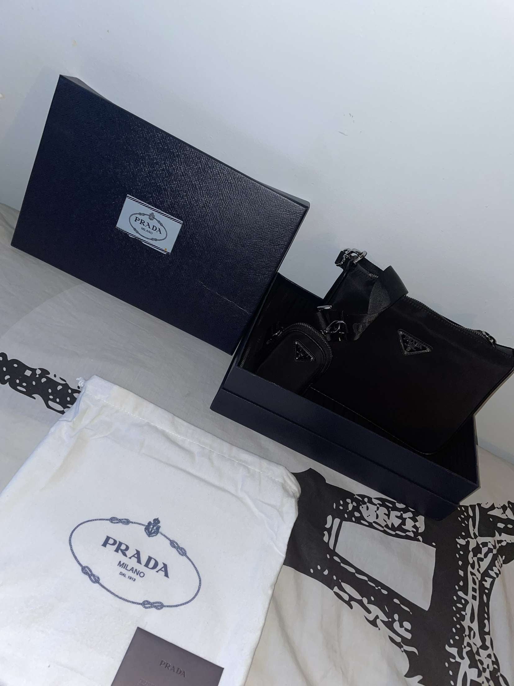 Black nylon PRD bag invoice