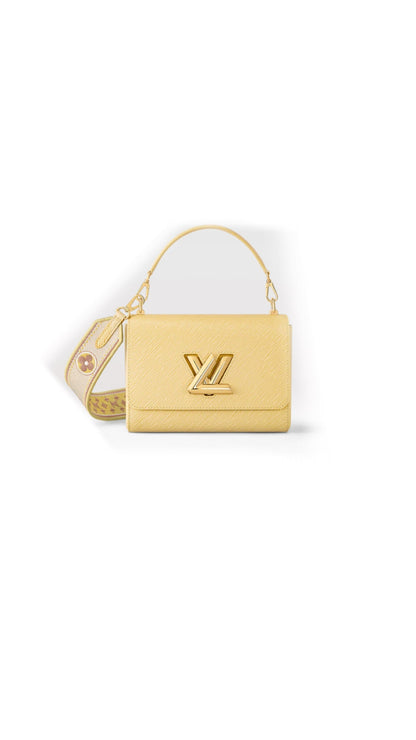 Sac twist MM jaune plume facture