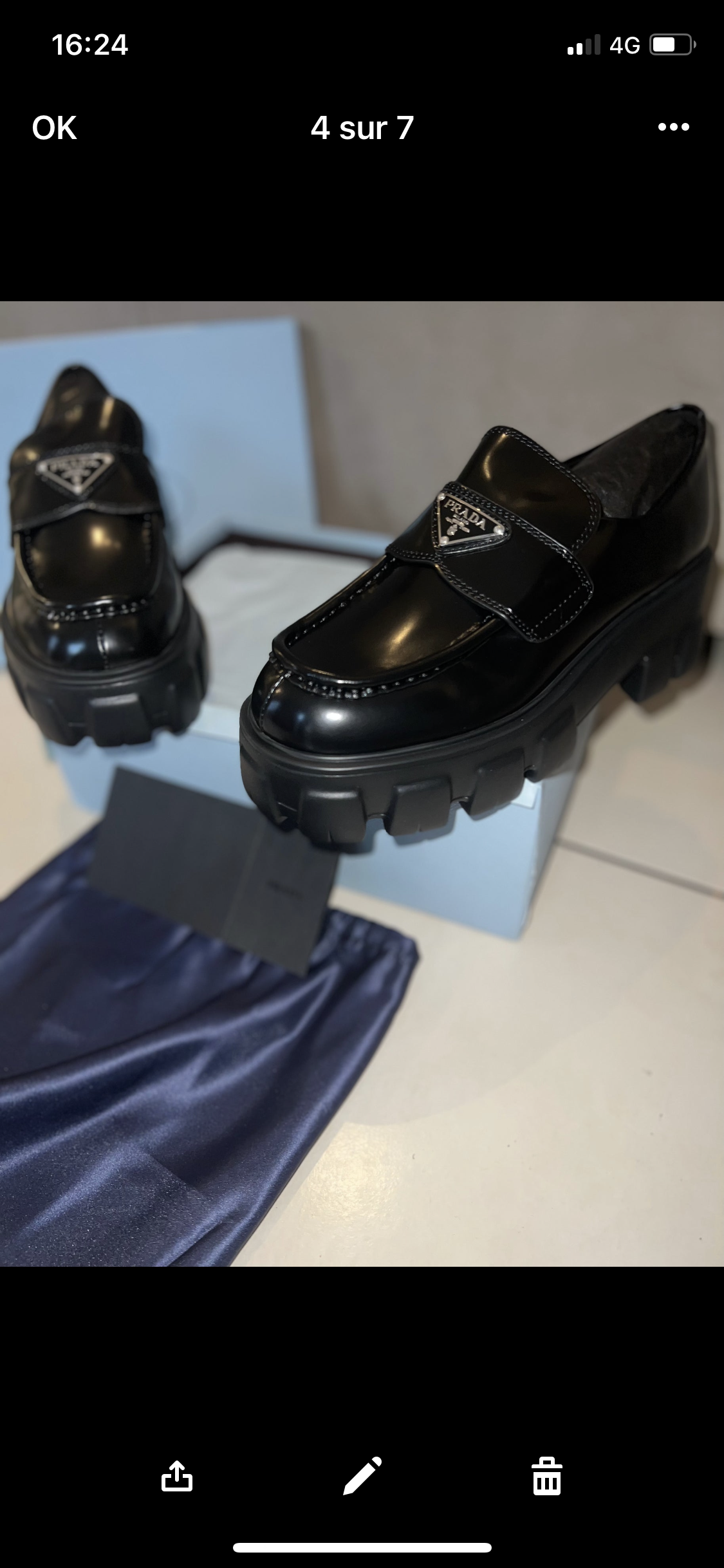 Black Prd invoice loafers