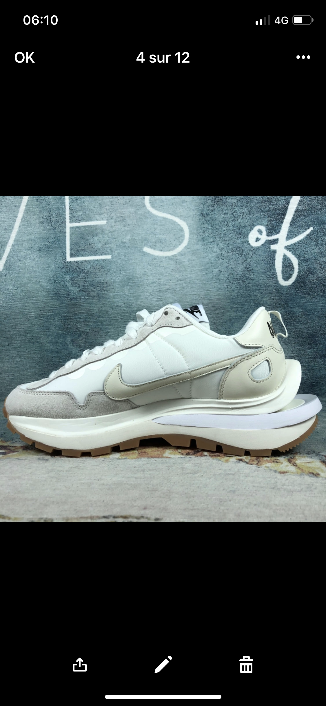 Sacai white vapporwaffle Flight club Authentification ✔️Facture