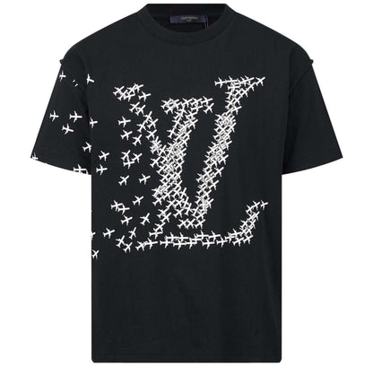 T shirt Lv aviateur noir