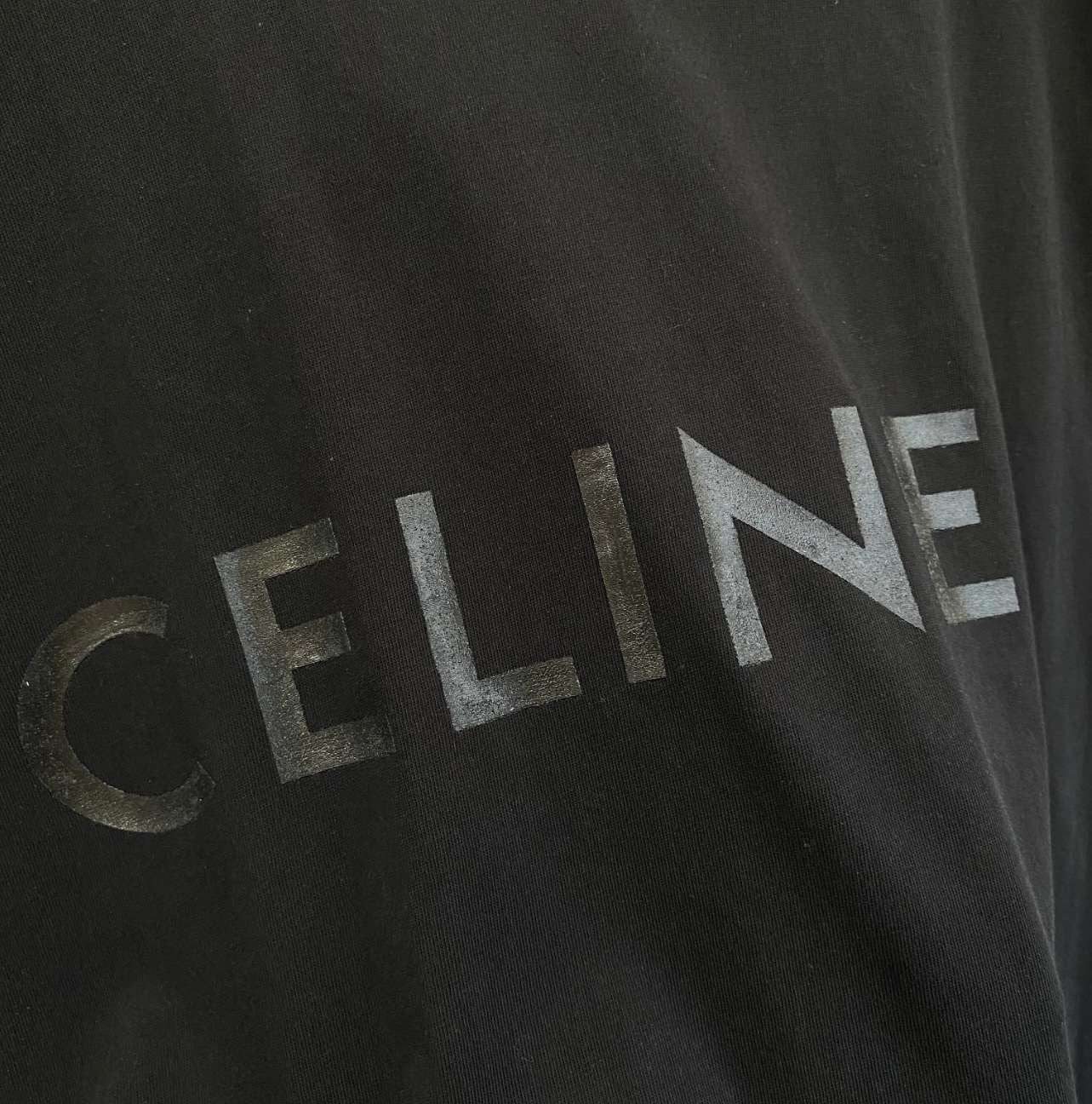 Schwarzes Celine-T-Shirt