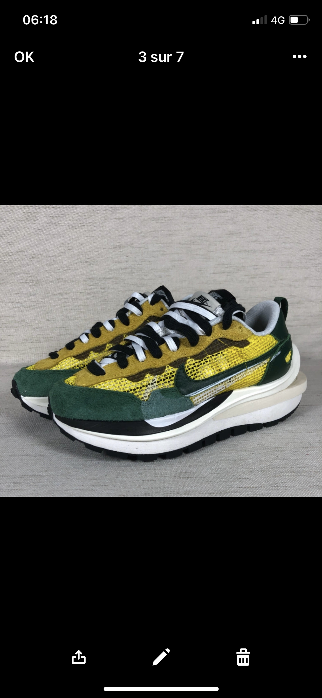 Vaporwaffle Sacai Tour Yellow Stadium Green facture flight club Authentification 1:1 ✔️