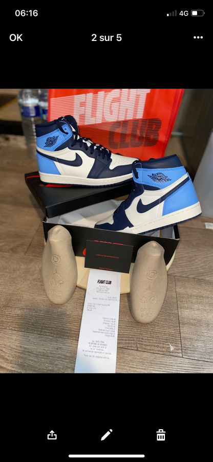 AJ 1 obsidian flight club authentification ✔️ 1:1 facture