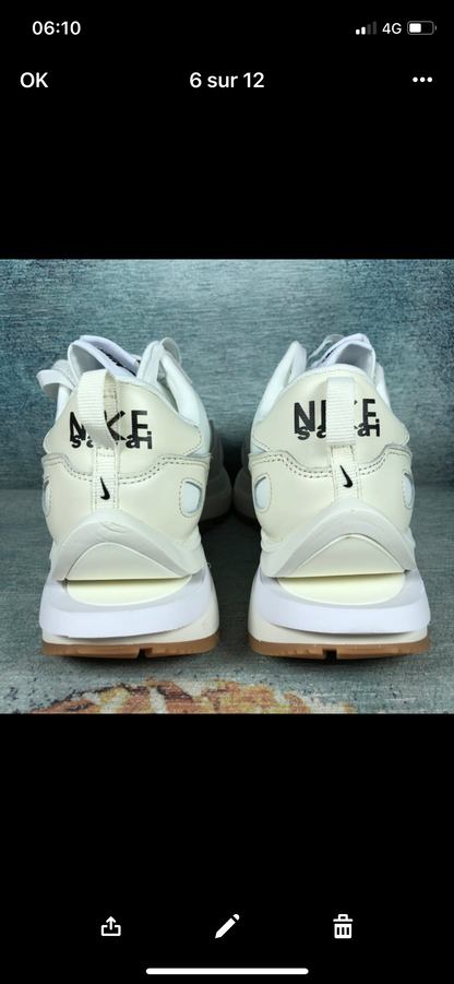 Sacai white vapporwaffle Flight club Authentification ✔️Facture