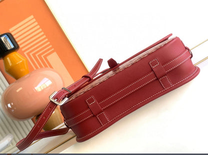 Sac Belvédère  red leather facture