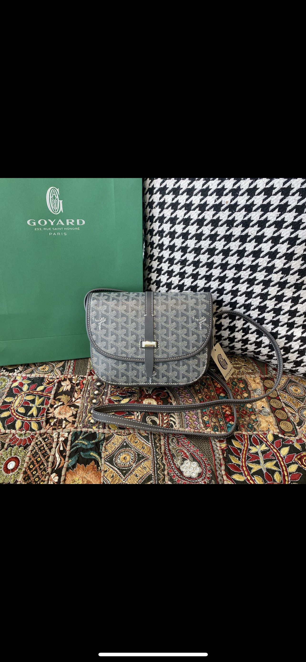Sac Belvédère  vintage leather grey facture